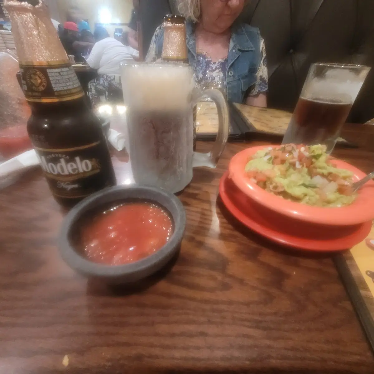 Guacamole Chips and Cold Brew