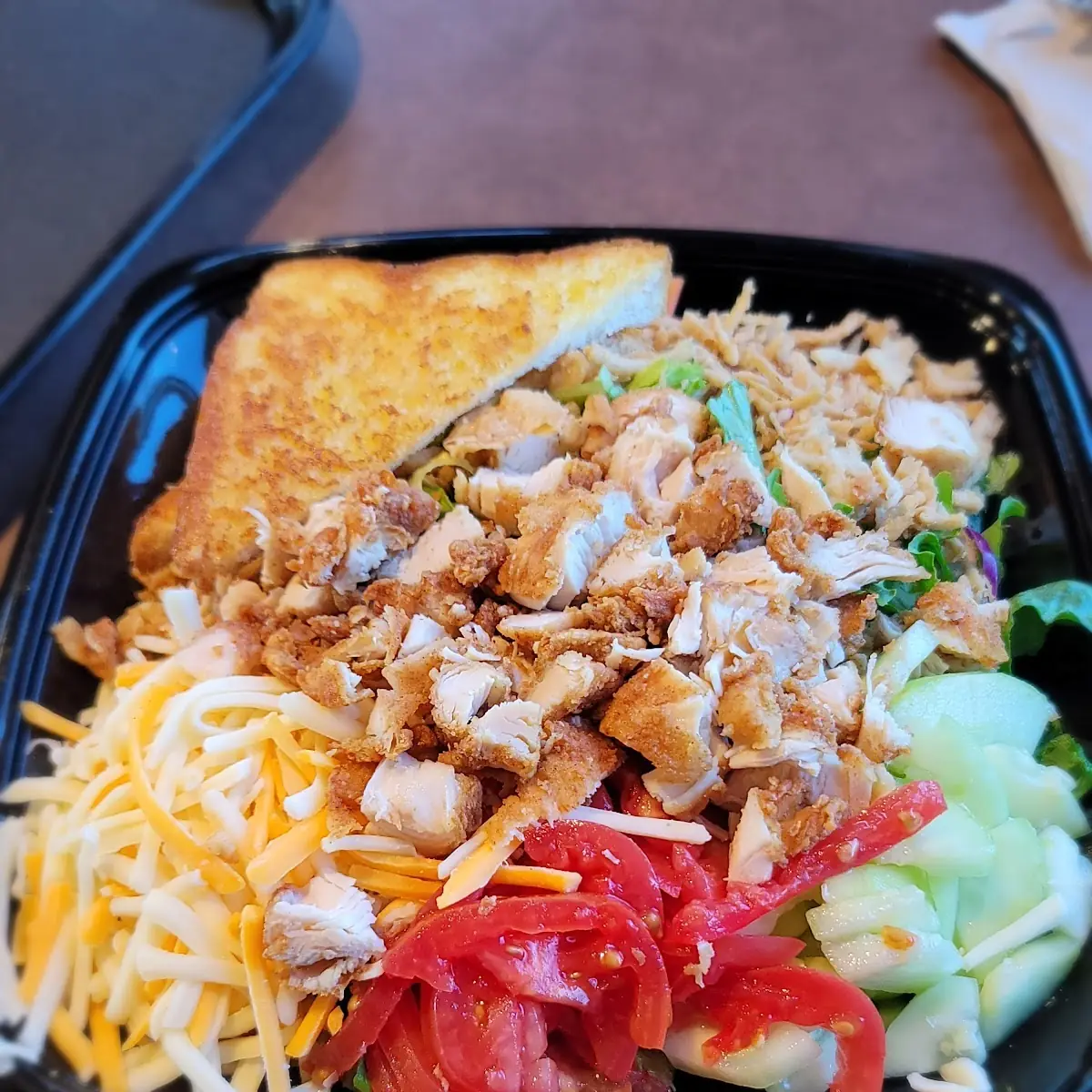 House Zalad with Crispy Chicken