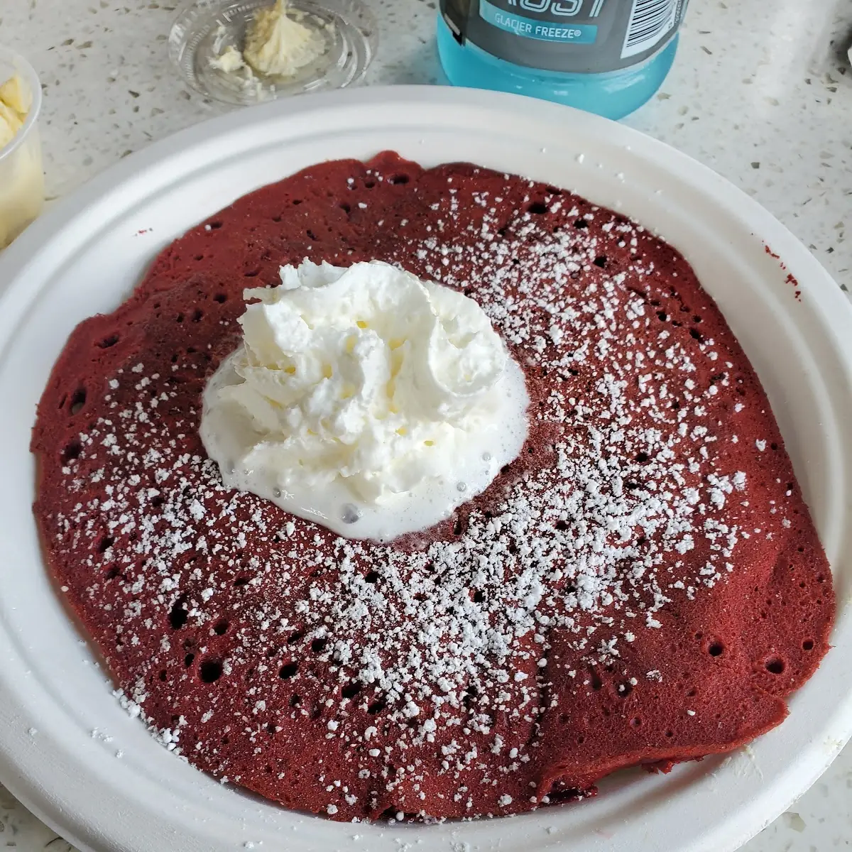 Red Velvet Pancakes