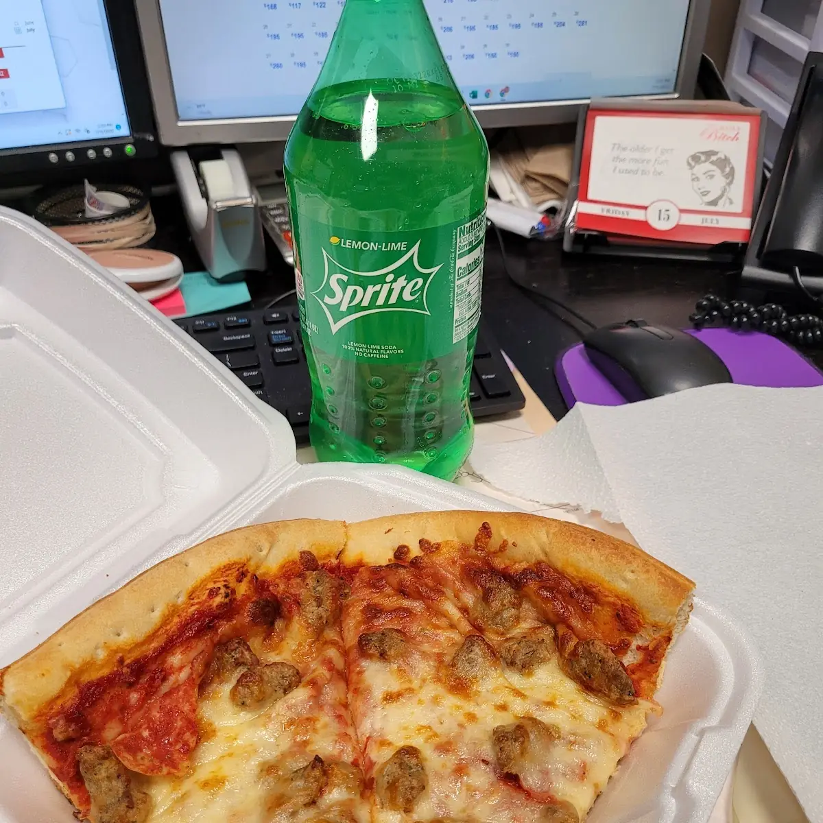 Cheese and Sausage Pizza