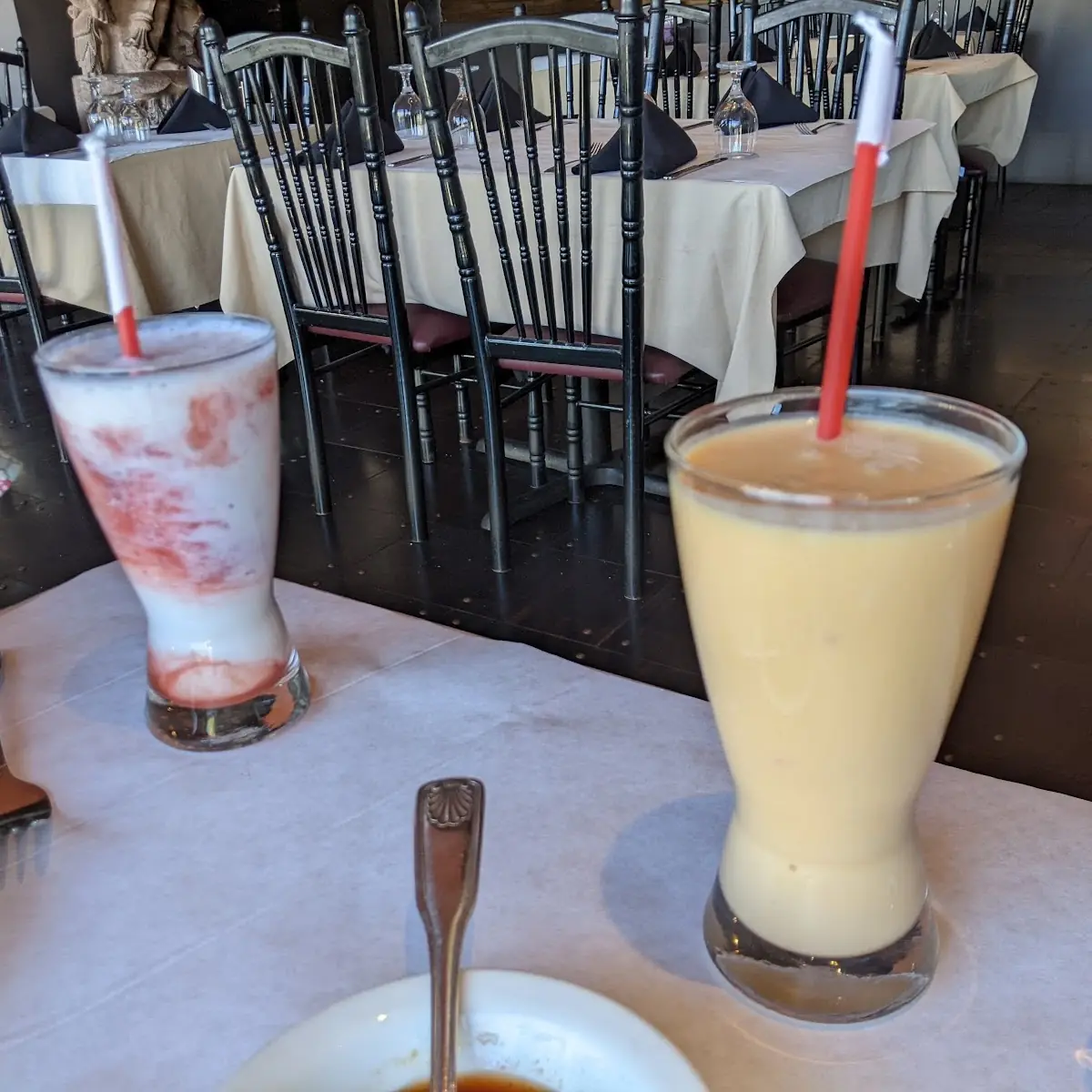 Mango Lassi and Strawberry Lassi