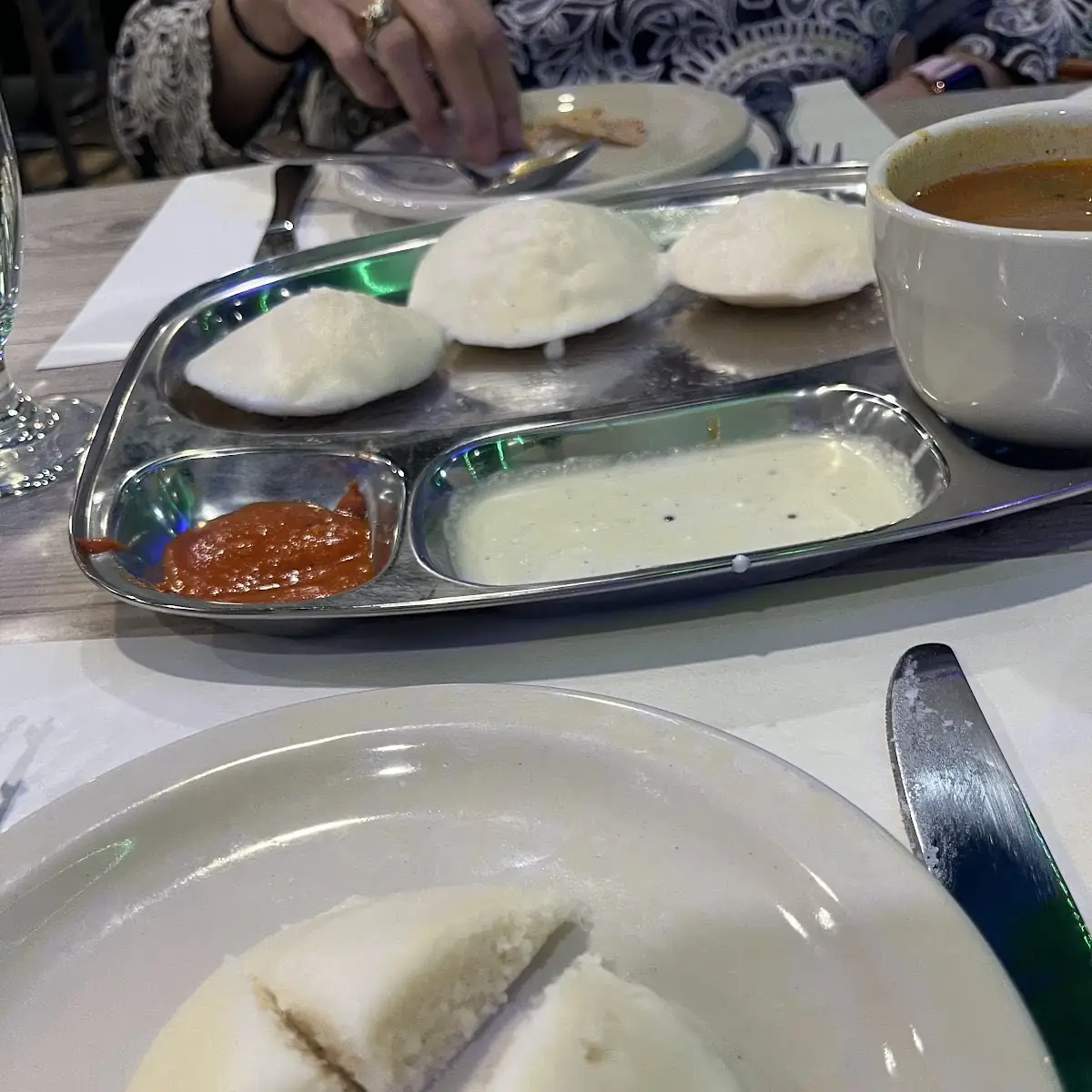 Idli Sambar with Chutneys