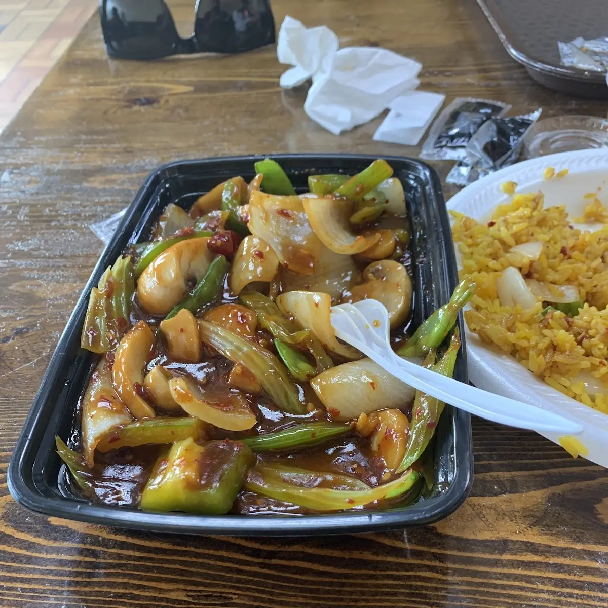 Hot Inion Chicken w Black Bean Sauce