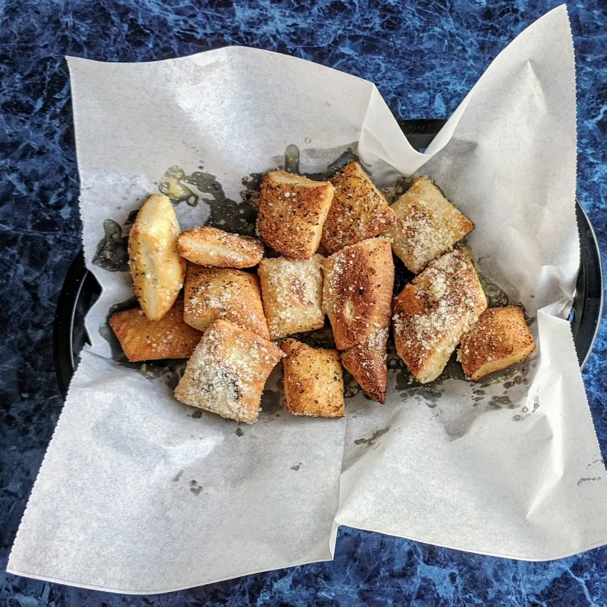 Complimentary Garlic Parmesan Bread