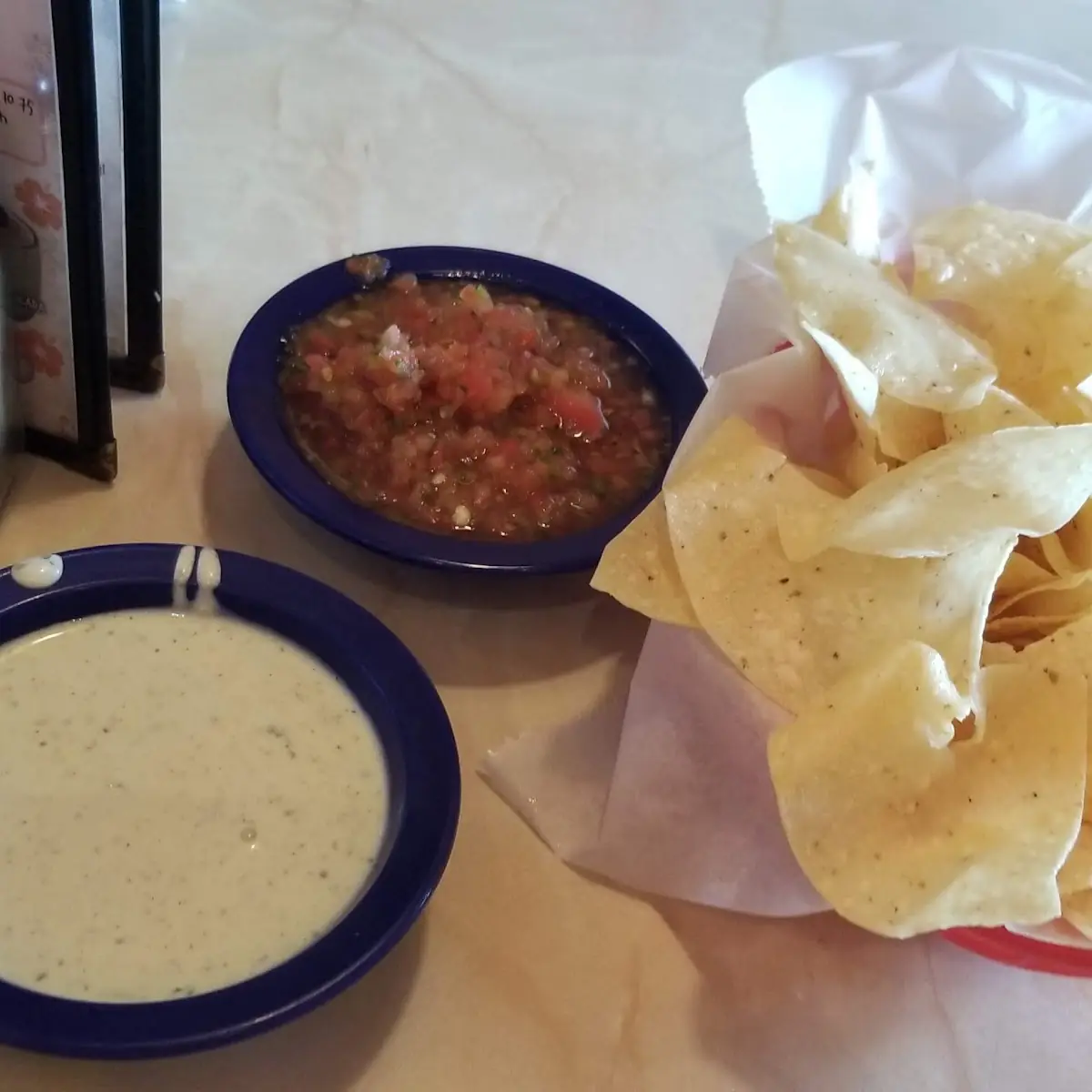 Salsa Cheese Dip and Chips