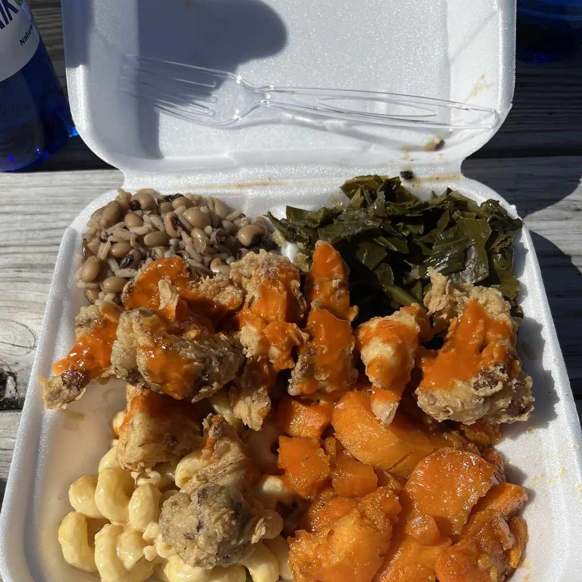 Yams and Mac and Cheese