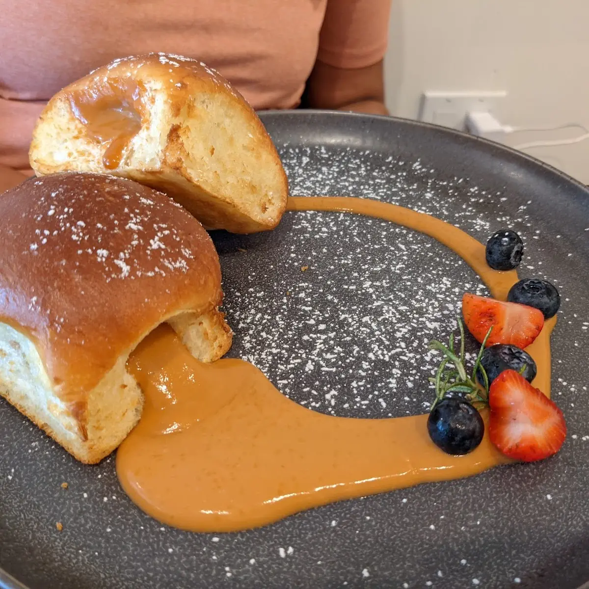 Thai Tea Custard Bun