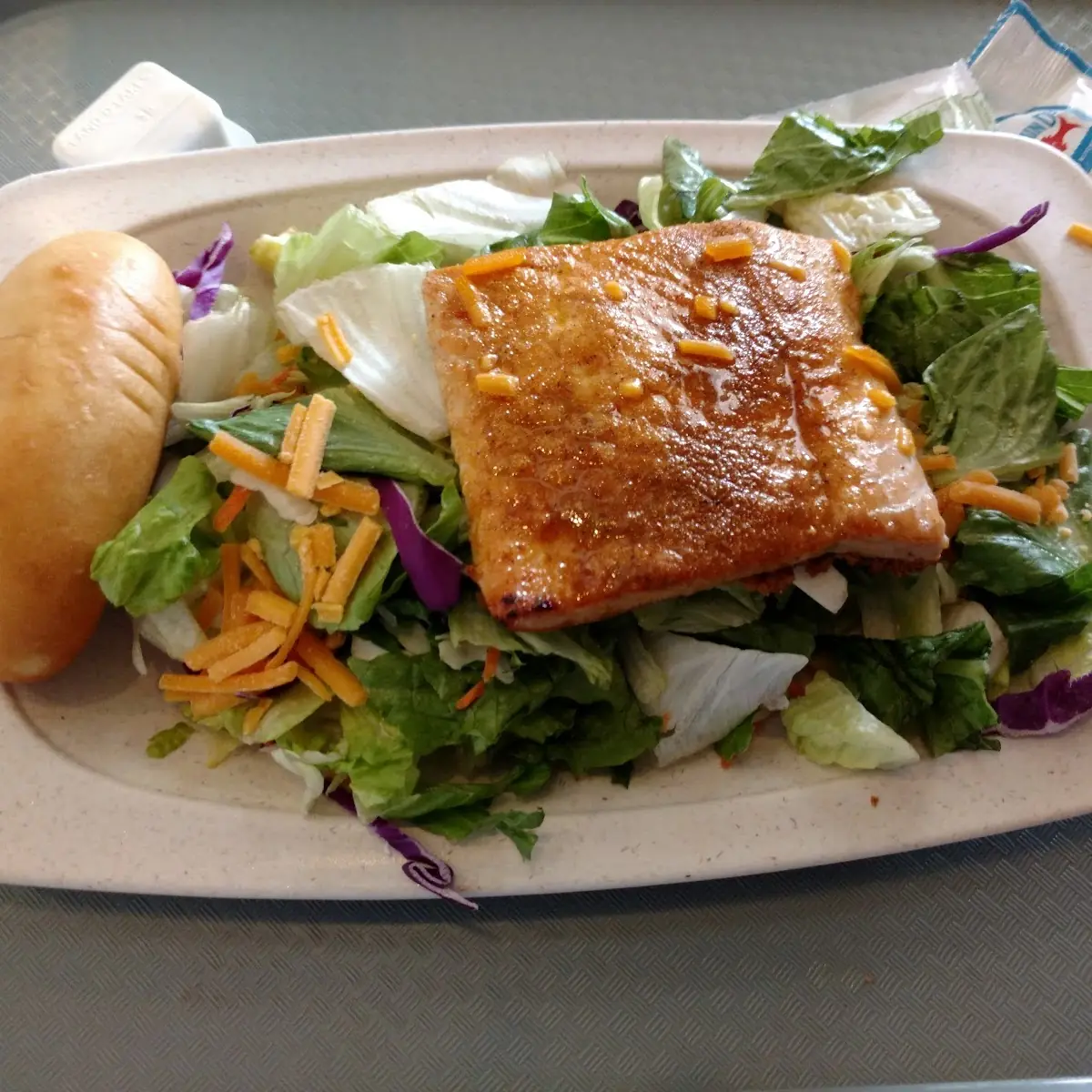 Grilled Wild Alaskan Salmon Salad
