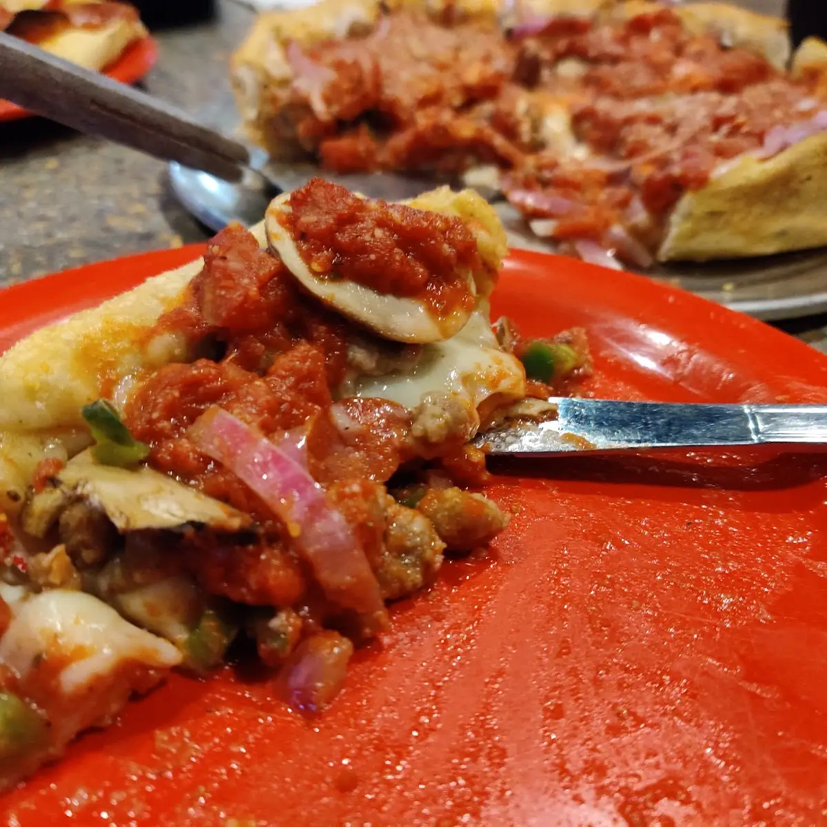 Deep Dish Supreme Pizza