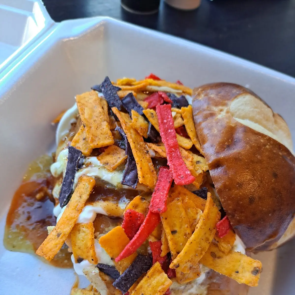 Cheesy Chalda Burger