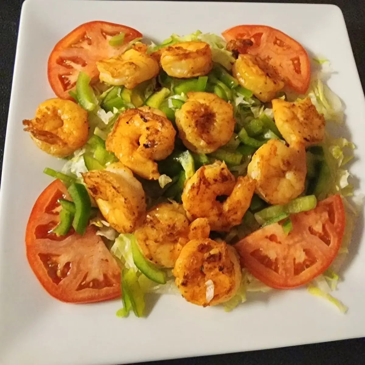 Salad Grilled Shrimp