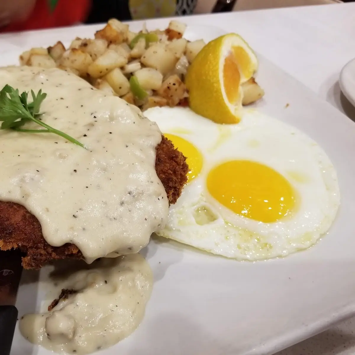 Country Fried Steak and Eggs