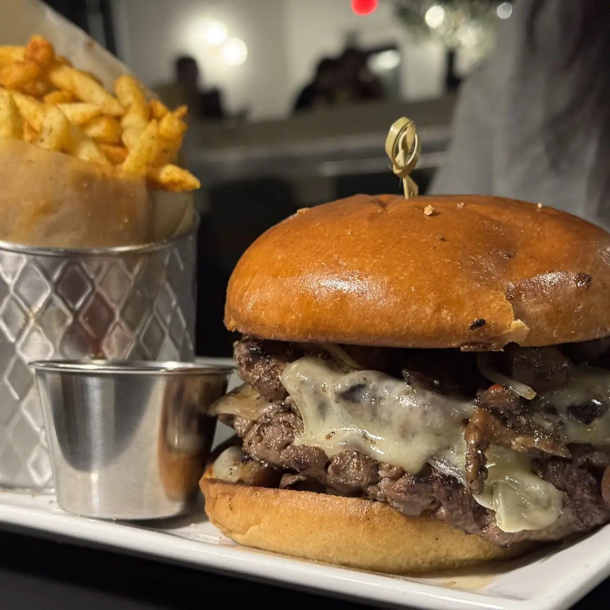 Mushroom Swiss Burger