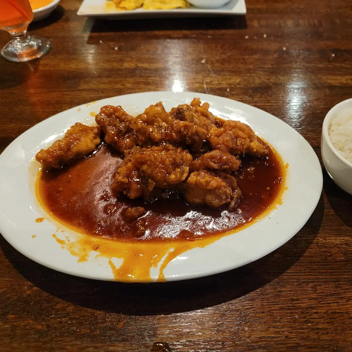 General TSO Chicken White Rice