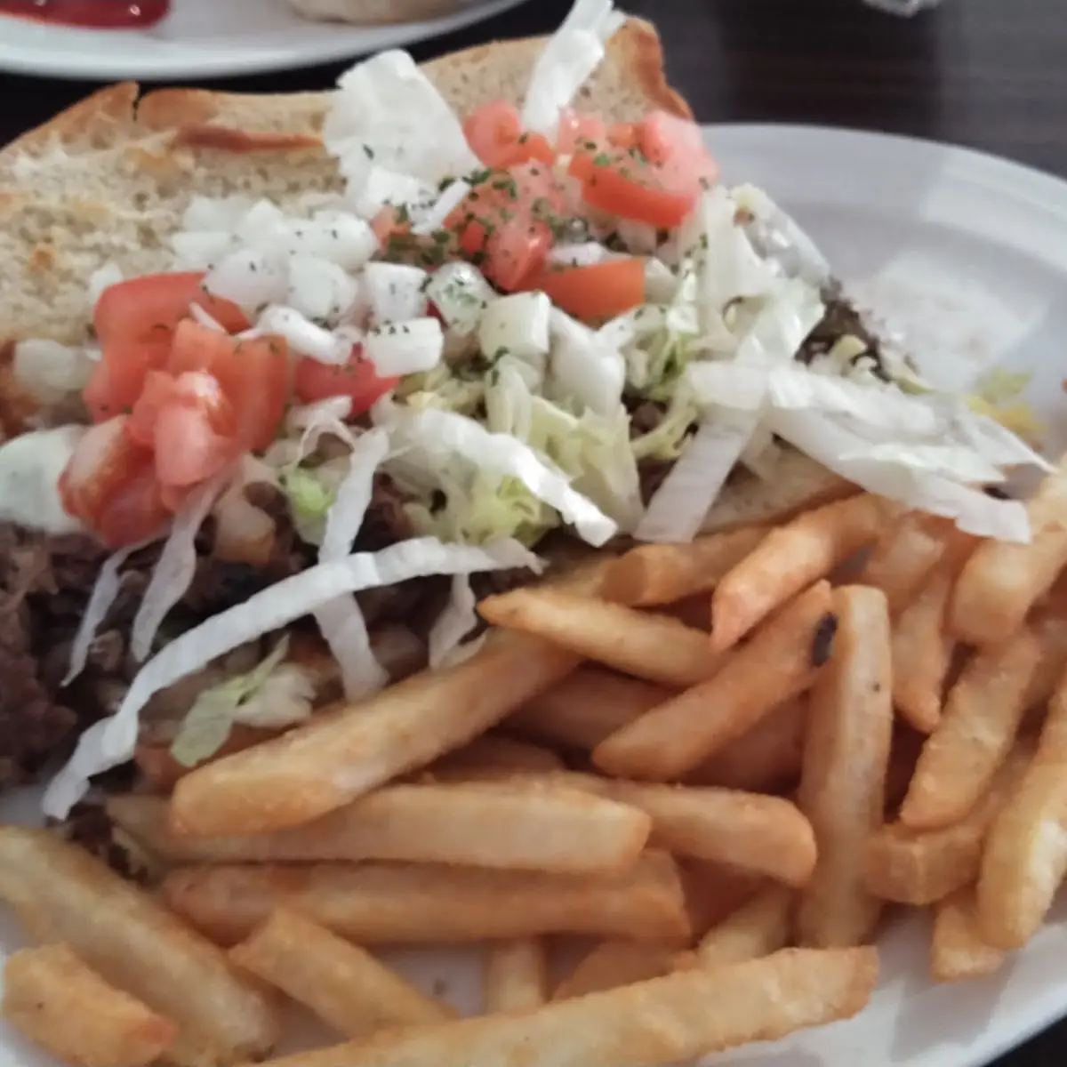 Deluxe Cheese Steak and Fries