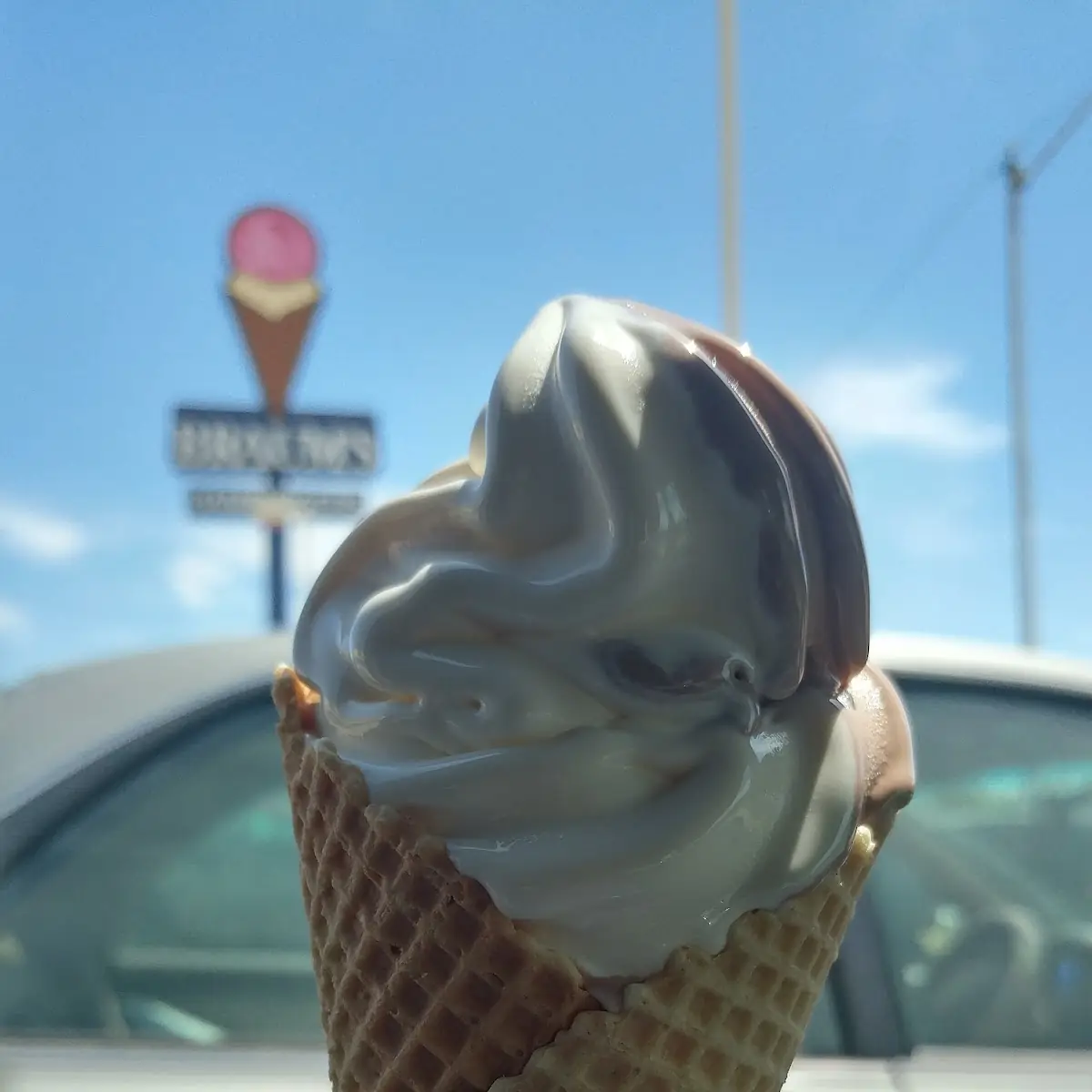 Yogurt Cone Vanilla Ice Cream