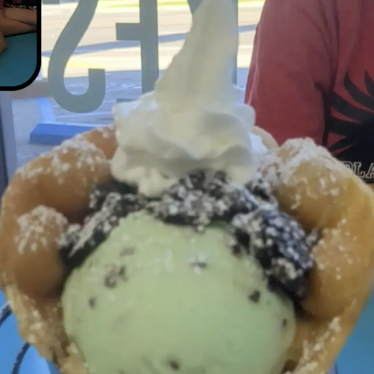 Chocolate Chip with Bubble Cone and Oreo Topping