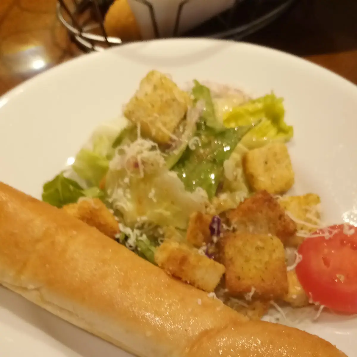 Bread Sticks and Salad
