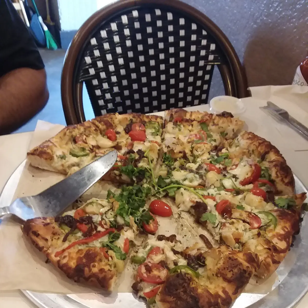Spicy Chicken Cilantro Pizza