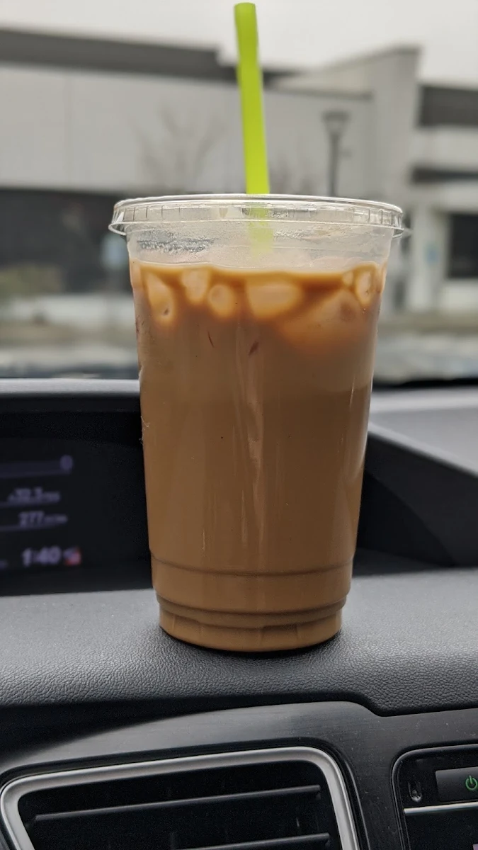 Caramel and White Chocolate Iced Coffee