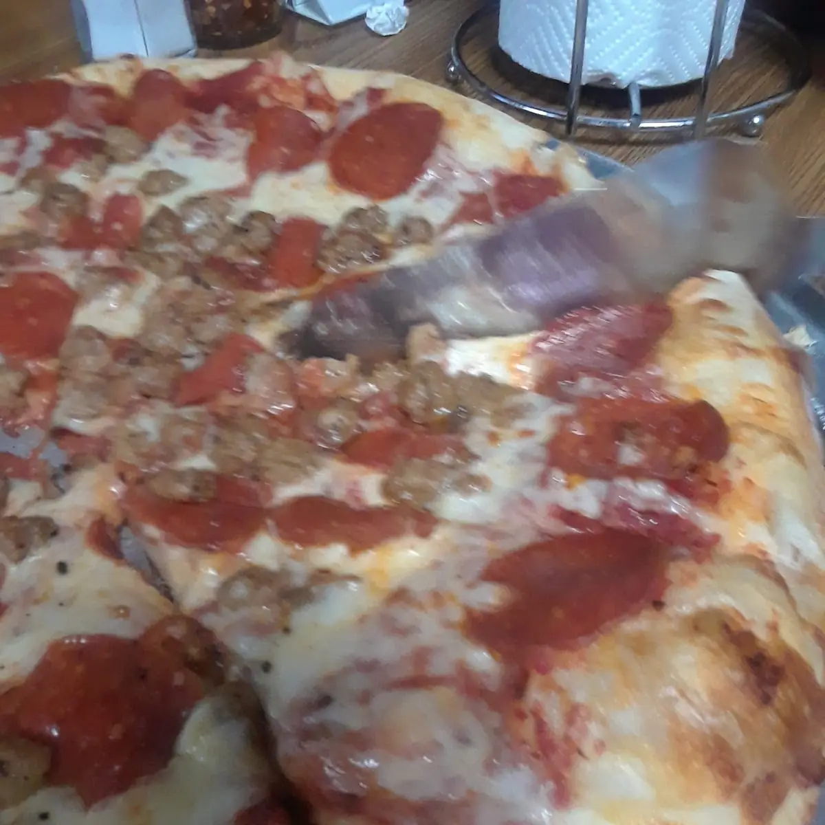 Pepperoni and Sausage Pizza