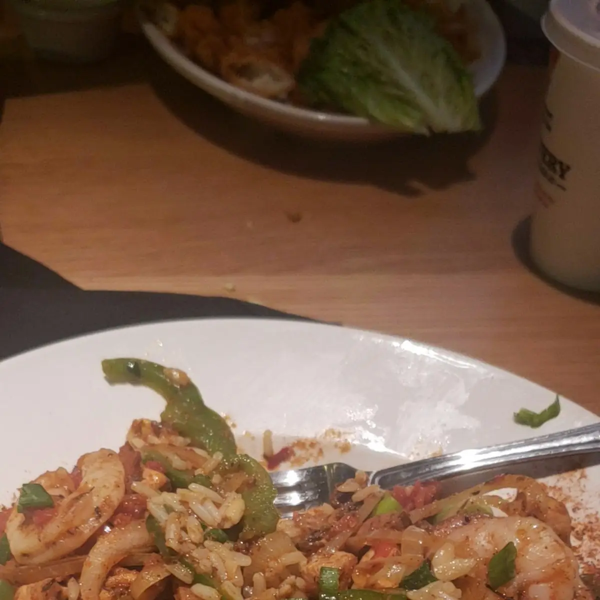 BJ's Brewhouse Protein Bowl with Shrimp