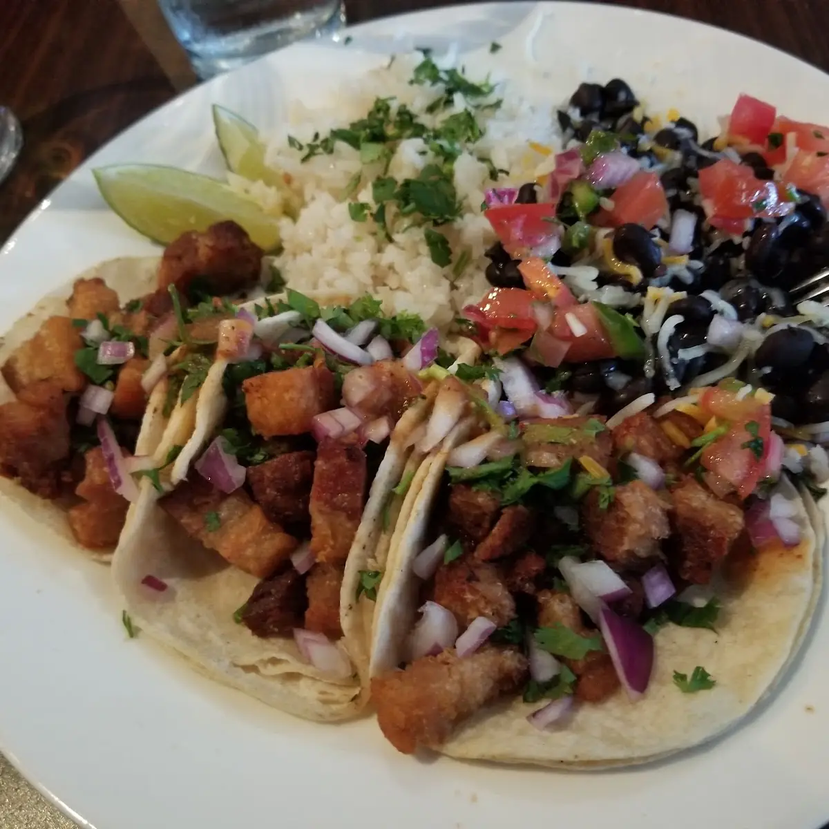 Pork Belly Chicharron Tacos