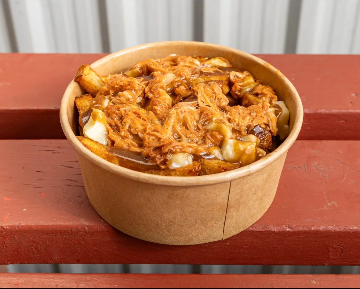 1 Chicken Shawarma Poutine + 1 Chicken Caesar Wrap + 2 Pops
