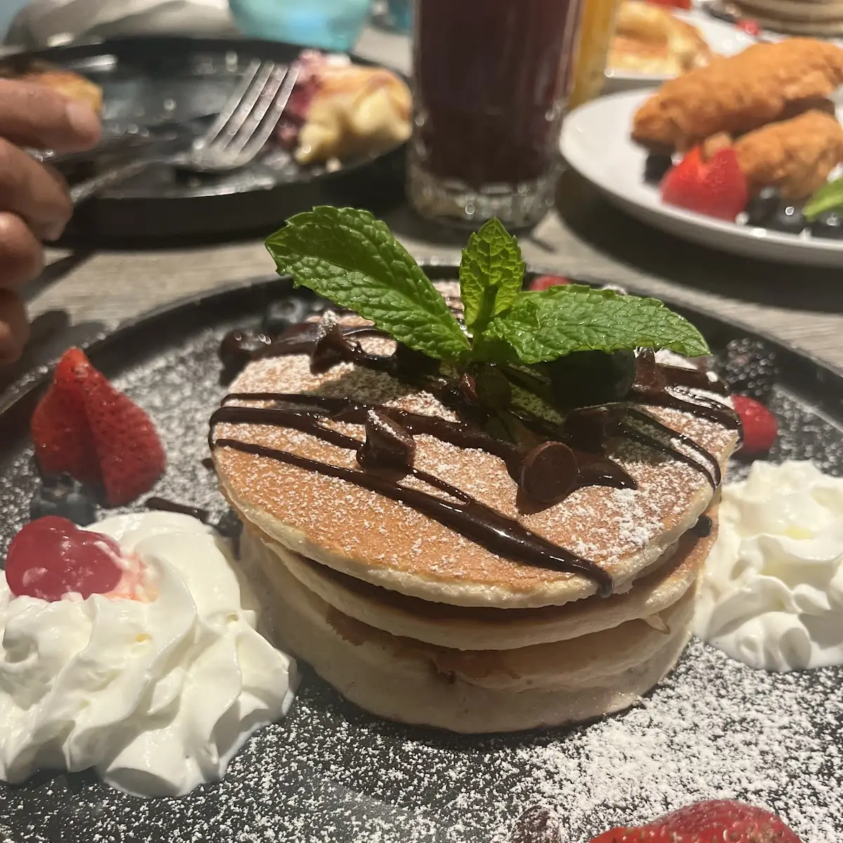Choc Chip Pancakes