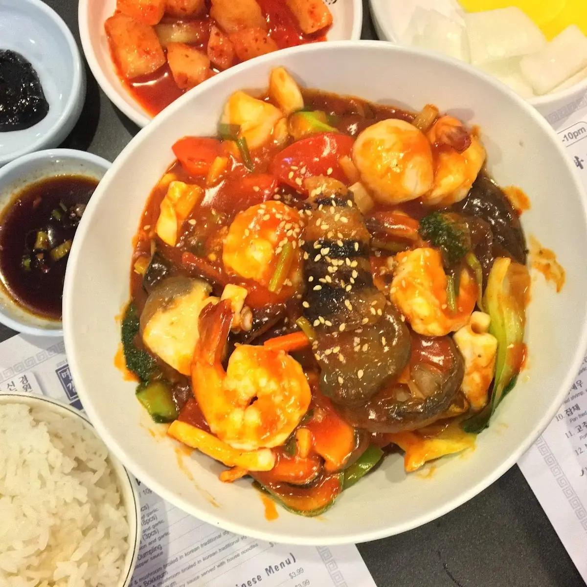 Seafood Jajang Platter