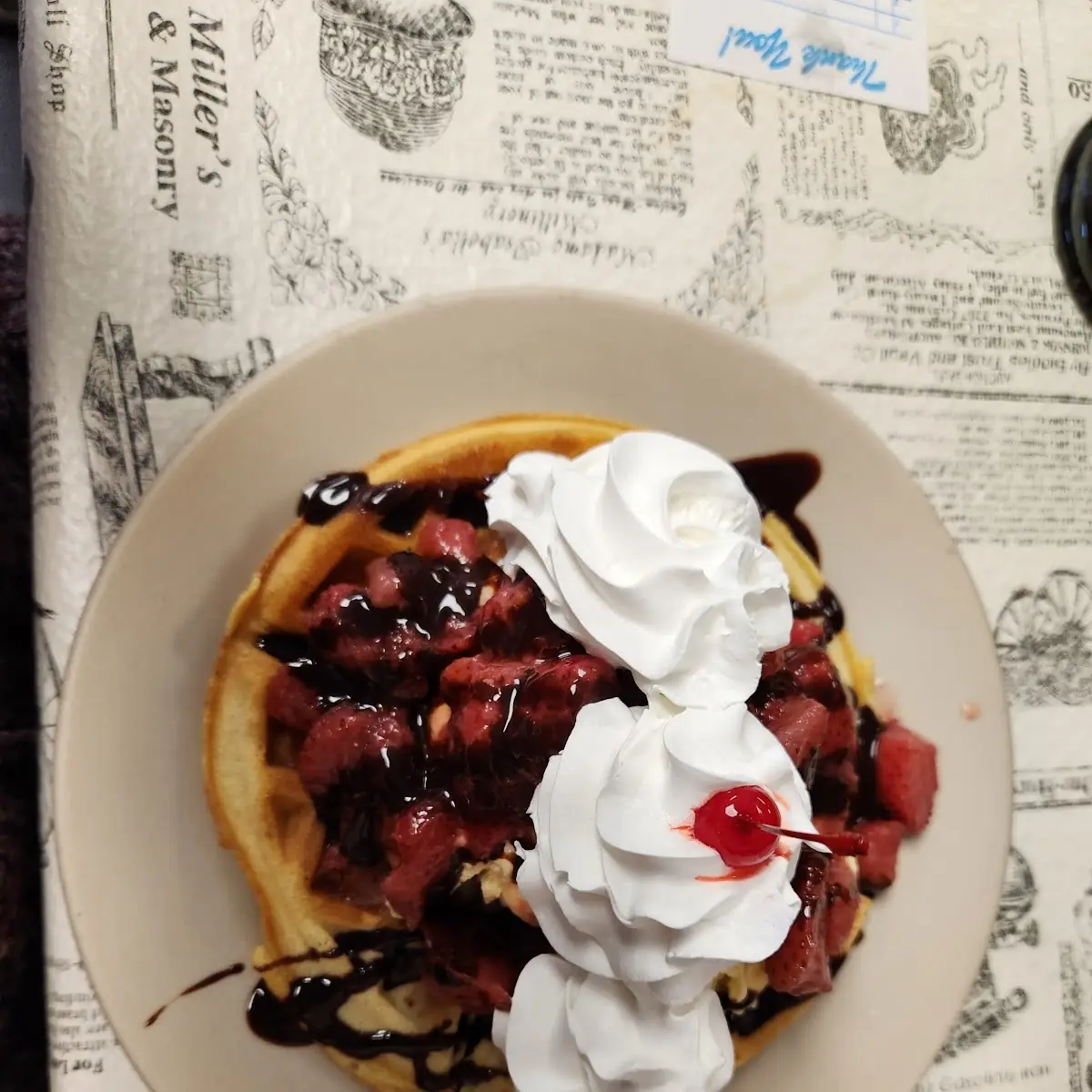 Sundae Breakfast Waffle