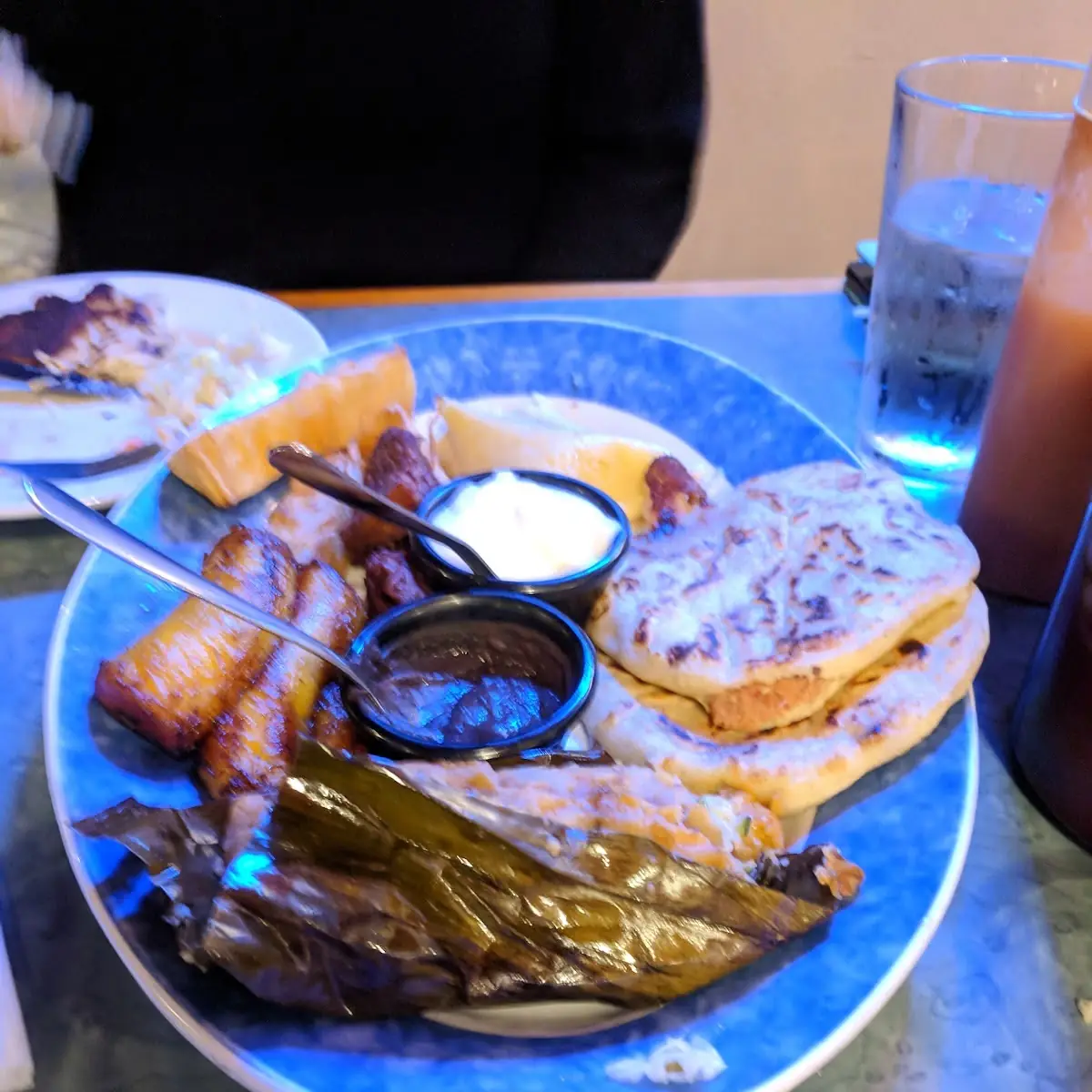 Partially Eaten Combination Plate