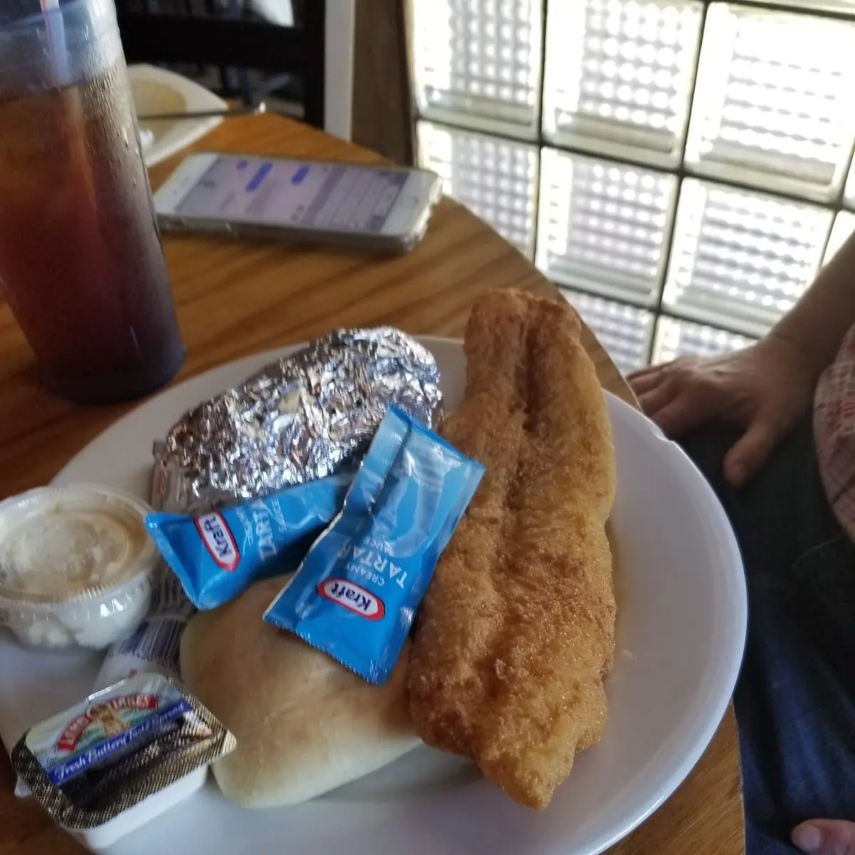 Catfish Fillet with Baked Potato