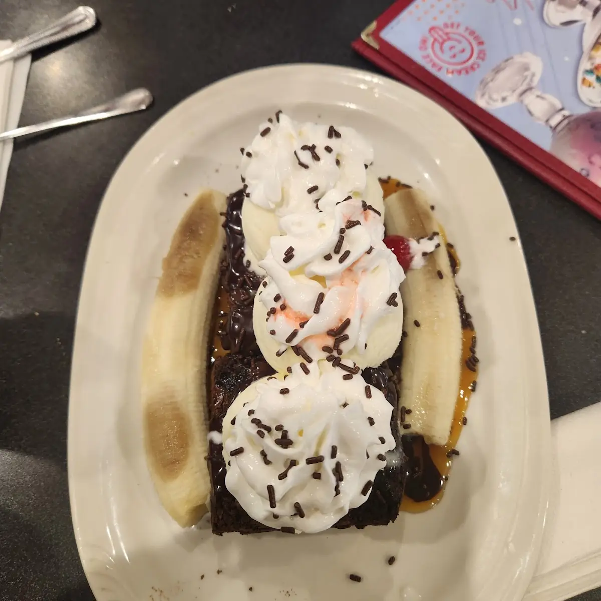 Brownie Sundae with Banana