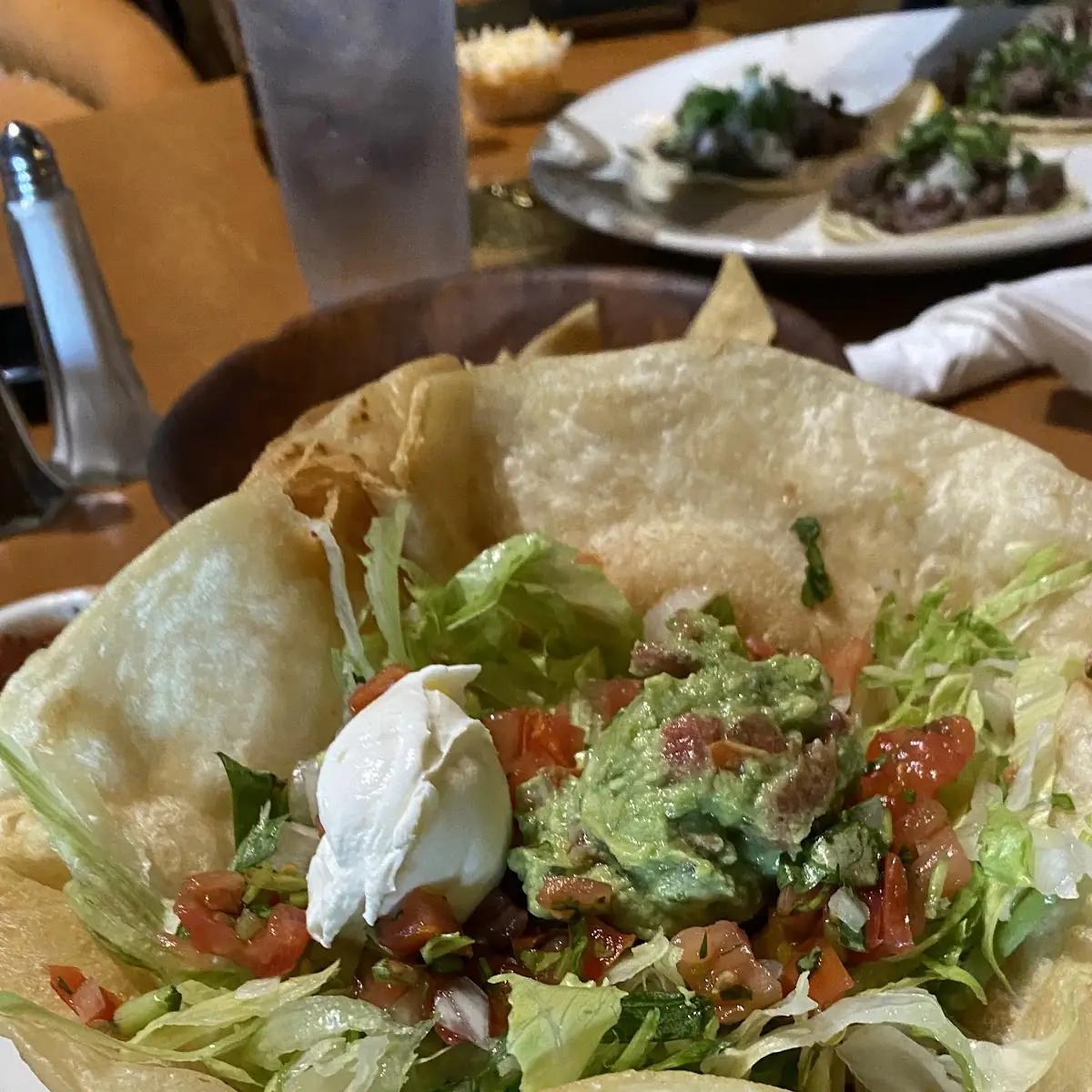 Shredded Chicken Tostada Salad