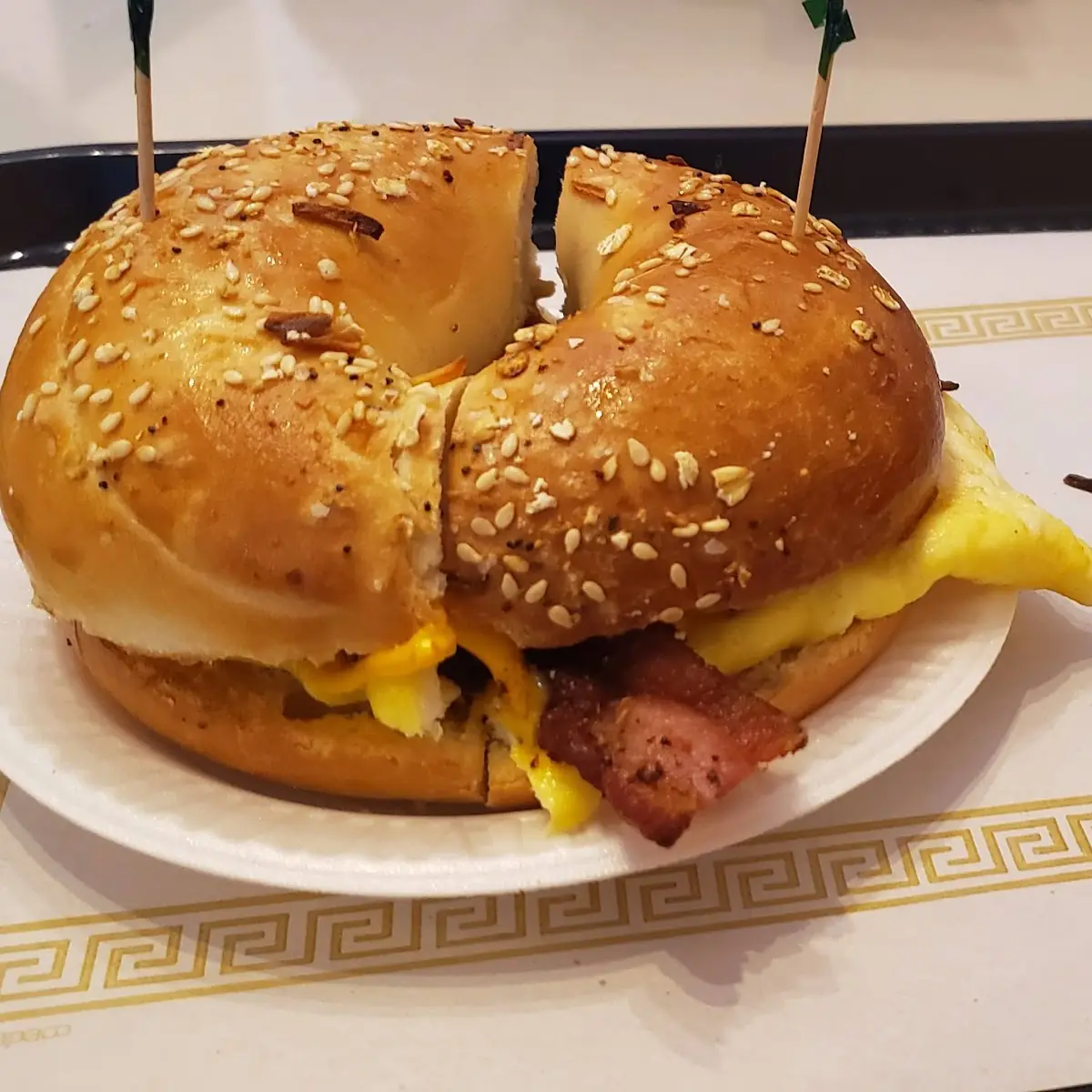 Egg Bacon Egg and Cheese Bagel