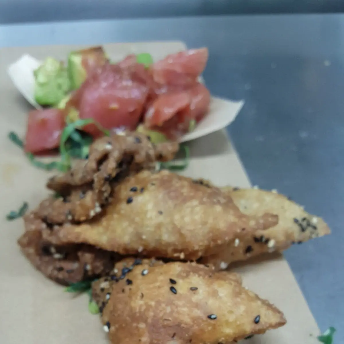 Ahi Poke Tacos