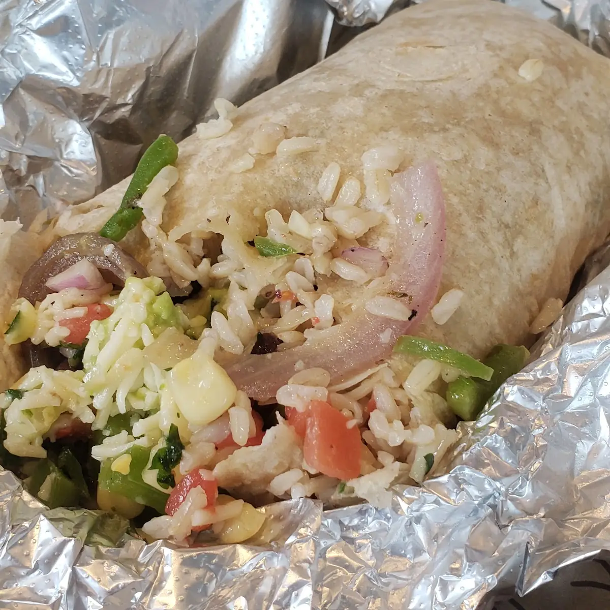 Veggie Burrito Black Beans Brown Rice