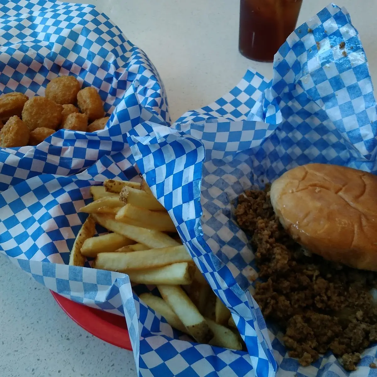 French Fries and Corn Nuggets