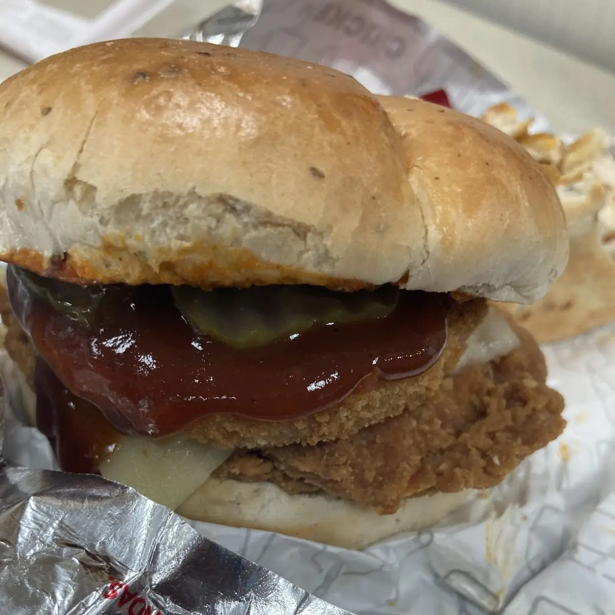 Spicy Chicken Mozzarella Sandwich