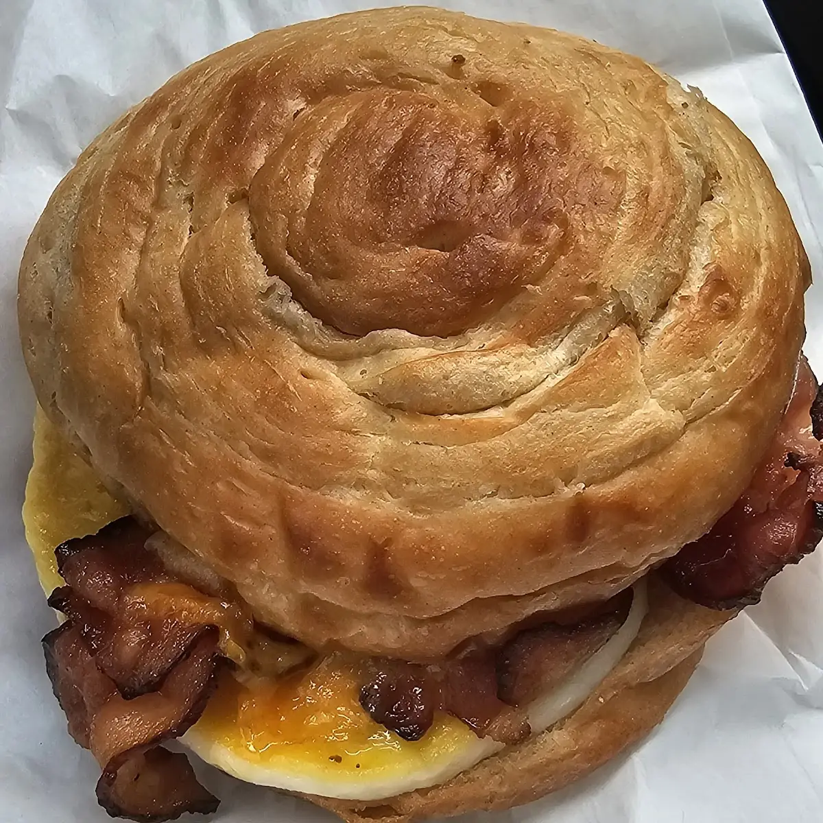 Double-Smoked Bacon Cheddar & Egg Sandwich
