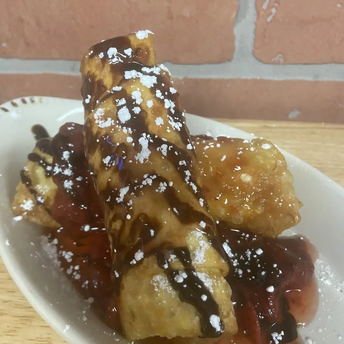 Banana Split Egg Roll