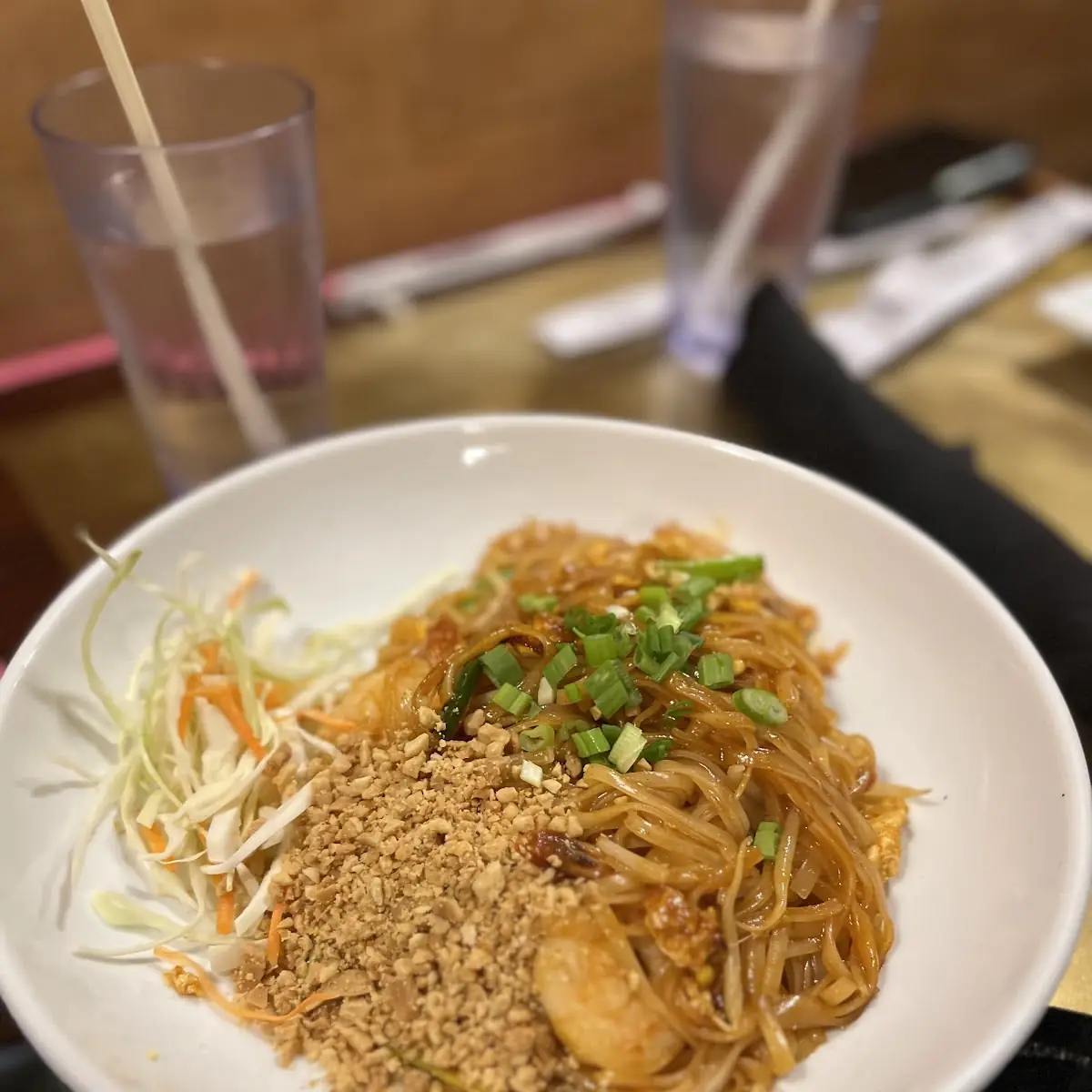 Chicken Pad Thai with Peanuts