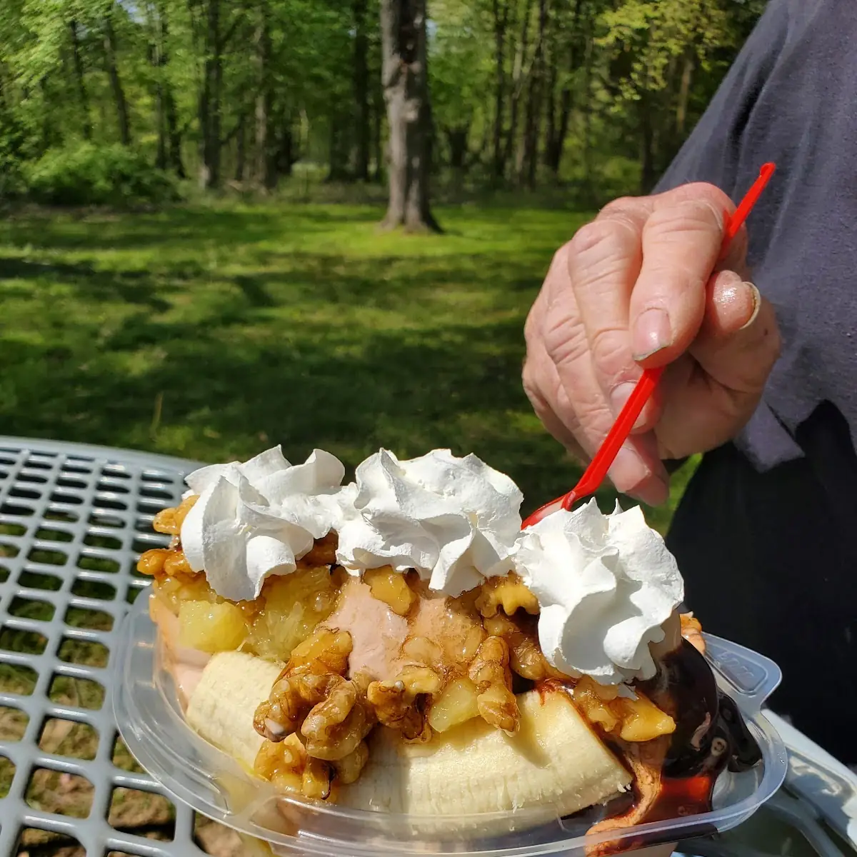 Banana Split w Wet Walnuts