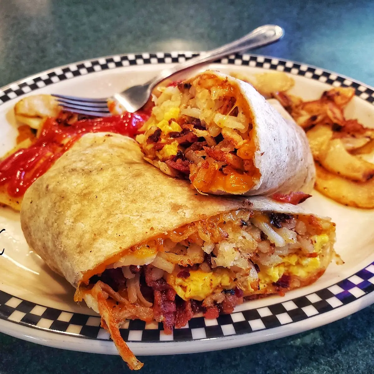 Breakfast Burrito with Bacon