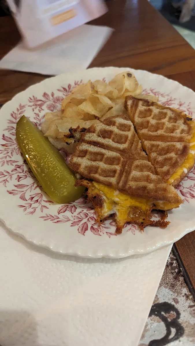 Waffled Grilled Cheese Sandwich