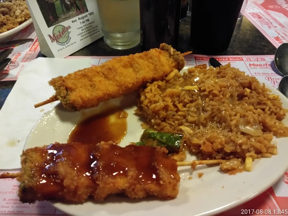 Kushi and Fried Rice