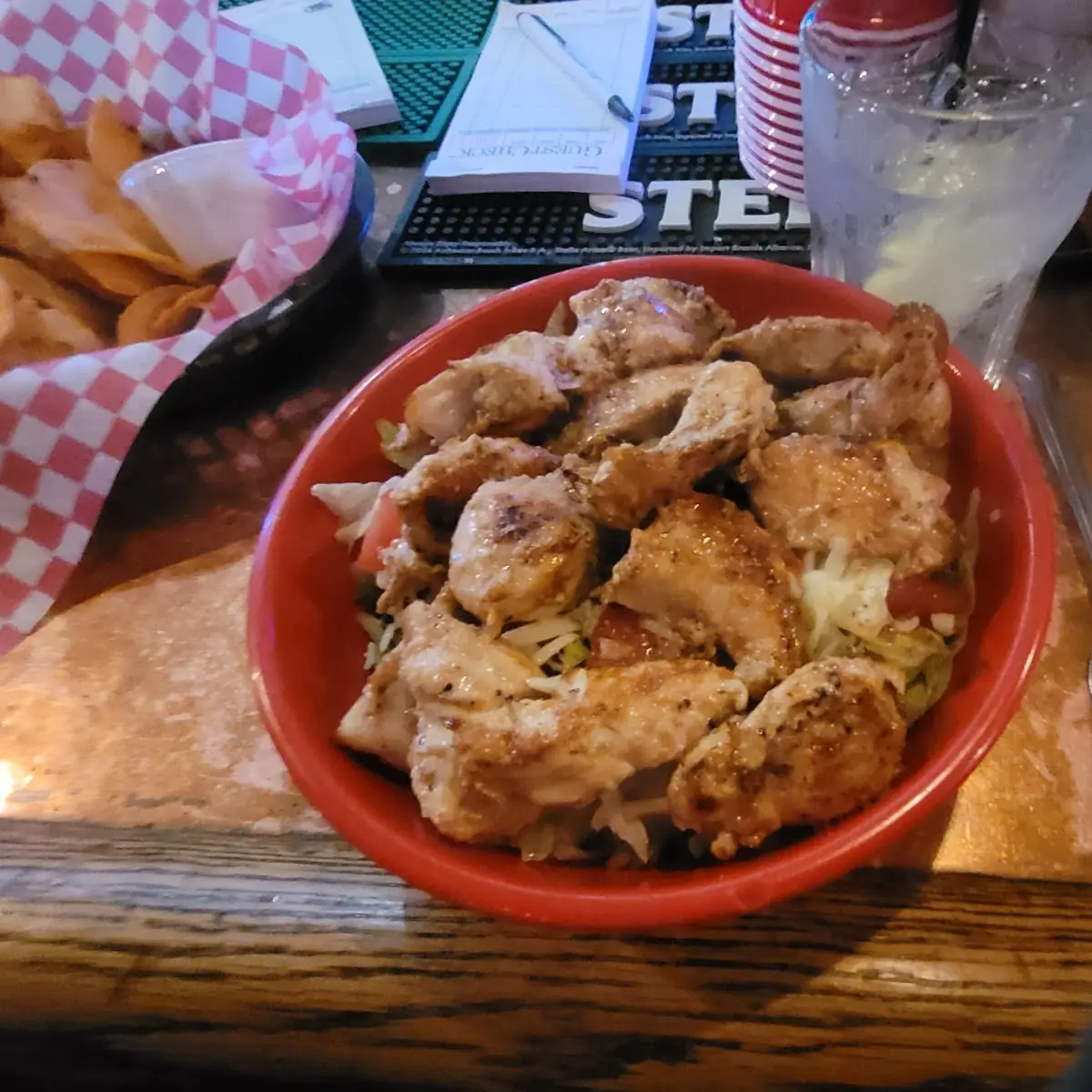 Chicken Spiedie Salad