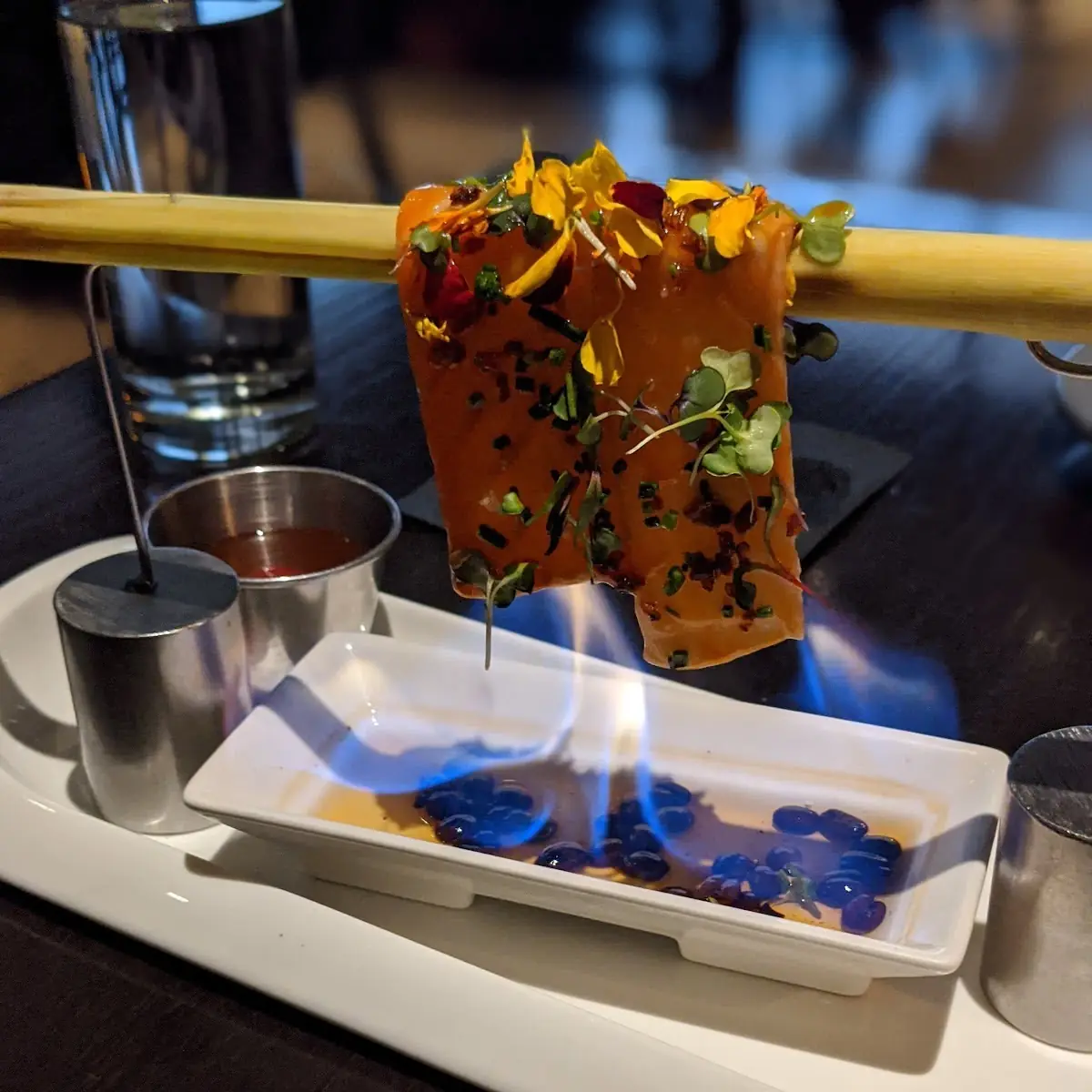 Cold Dish Salmon on Fire