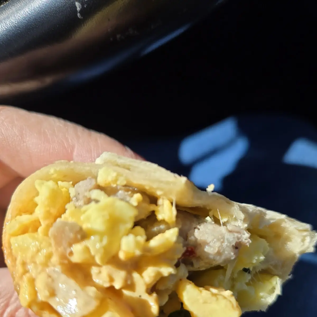 Sausage Egg & Cheese Dilla